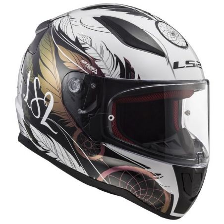 LS2 Rapid Boho White Black Pink